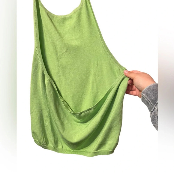 BOSTON PROPER SILK SWEATER HALTER TOP - Picture 3 of 4